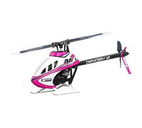 OMPHOBBY M1 V3 PRO 100 Class Size Mini 3D RC Helicopter BNF, 6CH Direct Drive with Built-in ELRS Receiver & OFS3+ Flight Control, Brushless Motor, 2S LiHV Battery No Controller Pink