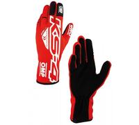 Ompracing Omp Kart Gloves KS-4, Red/White, Size 4, Children