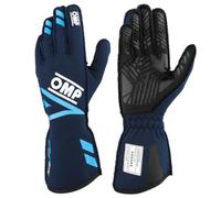 Ompracing Omp One Evo Fx Gloves FIA 8856-2018, Navy/Cyan, Size XS