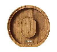 ompvor Personalized Letters Wooden Piggy Bank for Boys and Girls, A-Z Coin Money Box with Clear Alphabet Stickers, Saving Family Christmas Birthday Gift Home DIY Decoration, 18x18x3cm