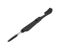 Omquot 10 Pieces Portable Reusable Eyelash Brush Comb Eyebrow Tool for Everyday Makeup Plastic (Black)
