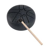 Omquot 3in Steel Tongue, 6 Notes Mini Percussion Instrument with Clean Ethereal Sounds for Meditation Yoga Music Therapy (Dark Blue)