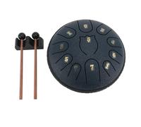 Omquot 6 Inch Steel Tongue Drum 11 Note Blue Blue Rain Drum Outdoor with Finger Drum Sticks Select Musical Music Book Storage Book