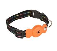 Omquot Adjustable Comfortable Pet Collar Safety Prevention Lost Dog Training Collar for Daily Walking and Traveling (M)