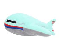 Omquot Airplane Stuffed Pillow, Exquisite Details Cultivate Imagination Cute Stuffed Airplane Plush Toys Stress Relief for Kids for Home (Green)