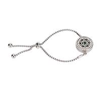Omquot Aromatherapy Diffuser Bracelet Adjustable Stainless Steel Bracelet with Heart for Thanksgiving, Birthday, Christmas, Graduation Ceremony with Oil Scented