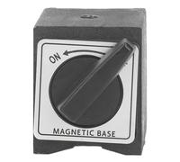 Omquot Digital Dial Indicator Magnetic Stand, Magnetic Base Holder, M5 Thread, Metal Switch, V-shaped Design, Portable for Laser Welding