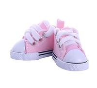 Omquot Doll Casual Shoes, Soft Rag Doll Trainers, Stylish for Playing at Home (Pink)