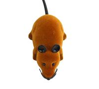 Omquot Funny Remote Controlled Electronic Mouse Toy for Cat Puppies, Portable, Durable, Realistic Look for Ages 3+, Plastic, Brown Black Ears, 22.1