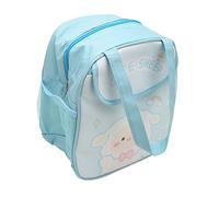 Omquot Insulated Lunch Bag for Girls Cartoon Pattern Large Capacity Thick Aluminum Foil Kawaii Lunch Box for Office School (Blue Sheep)