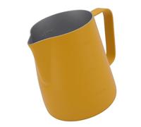 Omquot Latte Art Milk Pitcher, Safe 304 Stainless Steel Rusts Proof Milk Frothing Pitcher Easy To Wash for Coffee Lovers for Milkshakes (300Ml)