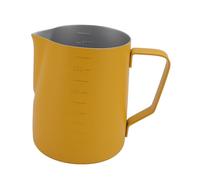 Omquot Latte Art Milk Pitcher, Safe 304 Stainless Steel Rusts Proof Milk Frothing Pitcher Easy To Wash for Coffee Lovers for Milkshakes (500ML)