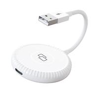 Omquot Mirror Adapter, Wired Mirroring Dongle for iOS Phones with Real Time Synchronization, HD Picture Quality, Audio Video Sync (Circle)