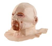 Omquot Old Man Face Headgear, Lightweight Visible Latex Good Stretch Breathable Old Man Cover Headgear for Performance for Cosplay (European regulations)
