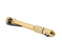 Omquot Pen Feeder for Wire, Good Compatibility Soldering Stick with Finger Feeder Anodized Finish Gold Portable Non-Slip Handle Wide Application for Industry