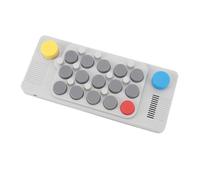 Omquot Pocket Music Keyboard Electric Music Keyboard Portable with 20 Adjustable Instruments for Music Lovers Grey