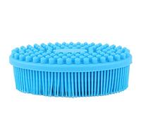 Omquot Silicone Baby Massage Brush, Soft Hair Washing Comb, Promotes Concentration, Sensory Integration for Children, Pink Red, Blue, 4.7 x 2.8 x 1.6 Inches (Blue)
