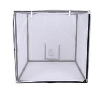 Omquot Spray Paint Station, Back Fabric Collar Mobile Mobile Paint Cabin Front Mesh Tent Versatile Use for Small Furniture, Garage Toys