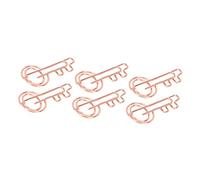 Omquot Urheen 100pcs Rose Gold Metal Paper Clips for Organizing Documents and Drawings, Lightweight and Portable for Office, Home and Daily Use