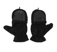 Omquot USB Heating Gloves, Cosy and Warm Half Finger Warmer for Typing and Gaming, for Work and Outdoor (Black)
