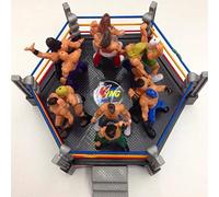 Omquot Wrestling Toy, Flexible Strings Simulation Sturdy Wrestler Warriors Toy Miniature for Collection (Grey)