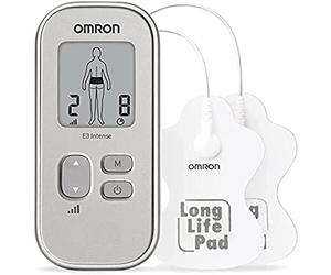 OMRON E3 Intense Portable TENS Machine for Drug-Free Pain Relief | 6 pre-set programs for targeted relief of nerve, back, shoulder, joint and muscle pain, compact and easy to use