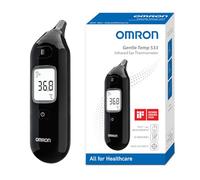 OMRON Gentle Temp 533, Infrared Digital Ear Thermometer for Children and Adults, In-Ear Thermometer with High-Speed 1-Second Measurement and Probe Cover-Free Design, Black