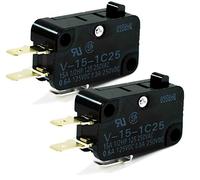 Omron Micro Limit Switch V-15-1C25 15A 125/250VAC #E66D (Pack of 2)