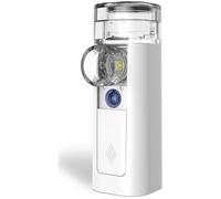 Mini Air 360+ distributed by OMRON | Portable Silent Inhaler Mesh Nebulizer for Adults & Children | Two mask Sizes and Mouthpiece Included | for Cough & Cold Relief | Rechargeable via Micro-USB