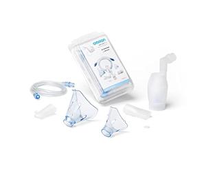 OMRON NEBASKIT-11 Complete Accessory Replacement for Adults & Kids | Aerosol Nebuliser Accessory Set for OMRON C102 Total | Masks, Mouthpiece, Nose piece, air Tube | OMRON Original Accessory