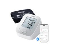 OMRON X2+ Connect Upper Arm Blood Pressure Monitor with Bluetooth | Blood Pressure Machine for Irregular Heartbeat Detection, with Bluetooth for OMRON Connect App, Universal Wide Cuff 22-42 cm