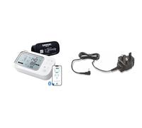 OMRON X7 Smart AFib, Upper Arm Blood Pressure Monitor, AFib Screening, Clinically Validated, 2 Users + OMRON HHP-CM01 Universal Power Adapter