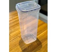 OMS Home Store Airtight Food Storage Containers Clip Lock Lid 100% Non-Leak BPA Free Cereals Pet Food (2.25L Tall)