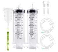 Omsscun 2 Pack 550ml Large Capacity Plastic Syringe with Tube