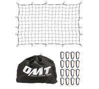 OMT Cargo Net 120x180cm, Elasticated Storage Net For Car Boot, Carabiners | Premium Latex Rubber & Aluminium, Securing Heavy Loads Up To 200kg, Small 10x10cm Mesh, For SUV Van Pickup & Roof Rack
