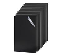OMTech 10 Pack Black Acrylic Sheets, 20x30 cm Plexiglass Sheets with 3mm Thickness for Laser Engraving & Cutting, Transparent Acrylic Plastic Boards for DIY Projects Crafting Display Case Sign