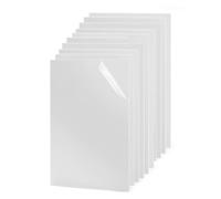 OMTech 10 Pack White Acrylic Sheets, 20x30 cm Plexiglass Sheets with 3mm Thickness for Laser Engraving & Cutting, Transparent Acrylic Plastic Boards for DIY Projects Crafting Display Case Sign