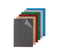 OMTech 6 Pack Glitter Acrylic Sheets, 300x200mm Plexiglass Sheets with 0.1" Thickness for Laser Engraving & Cutting, 6-Color Acrylic Plastic Boards for DIY Projects Crafting Display Case Light-Up Sign