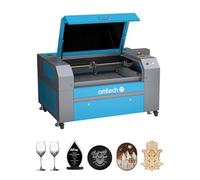 OMTech 90W CO2 Laser Engraver, 500x700 mm Laser Engraving Machine with Exhaust Fan Digital Control Panel and Caster Wheels, Commercial Laser Cutter Cutting Etching Machine (Without Forklift Unloading)