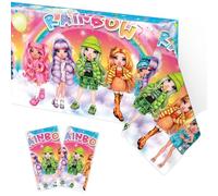 Omto 2pcs Rainbow High Dolls Tablecloth Disposable Tablecover Birthday Party Supplies and Decorations for Kid Boy Baby Shower Rectangle Tables 70"X42",2 Pack