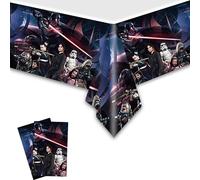 Omto 2pcs Star Wars Tablecloth Disposable Tablecover Birthday Party Supplies and Decorations for Kid Boy Baby Shower Rectangle Tables 70"X42",2 Pack