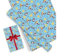 Omto 4 Pcs Snow Whites Wrapping Paper for Baby Shower Kids Snow Whites Birthday Party Decorations Wedding DIY Crafts Gift Packing, 20 x 30 Inch