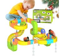 OMUIETIO Electric Train Set for Kids Ages 3-12, Magnetic Train Track with Motorized Train Toy, 3D DIY Track Building Blocks & STEM Learning Kit, Creative Birthday Gift for Boys and Girls (167PCS)