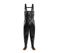 Omuvoa Fishing Waders Mens，Waterproof Chest Waders With Boots，Nylon Lightweight Bib And Brace Suit，Breathable Black Hunting Wader For Pond Workwear Carp Fly Fishing Crosswater Gardening