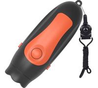 Omvial Loud Coaching Electronic Whistle in Orange with 3 Tones, 9V Battery Style, Volume Adjustable