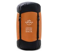 OMVMO Sleeping Bag Stuff Sack, 11L/18L/30L/45L/52L Water-Resistant Compression Sack,Anti-Tear Ultra Light Nylon Storage Bag，Black/Yellow/Orange/Dark Blue/Dark Green/Sky Blue (Orange, M/19L)