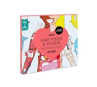 OMY My Body POSTIK08 Self-Adhesive Poster, White, 70 x 100 cm