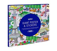 OMY Poster & Stickers-Paris Paper, White, 70 x 100 cm