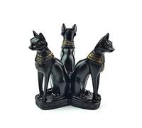 OmyLens Large Bast Bastet Cats Crystal Ball Holder Sphere Display, Natural Healing Feng Shui Glass Ball Holder Base Statue Decoration for 80mm-150mm Sphere