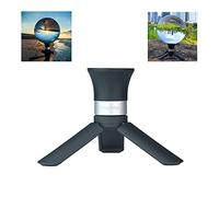 OmyLens Lens Ball Stand for Photography, Supports 60mm to 150mm(6 inch) Crystal Ball, Lens Ball Holder, Suction Mount Cup+ Alumina Base (1/4"-20 General Internal Thread) + Mini Tripod